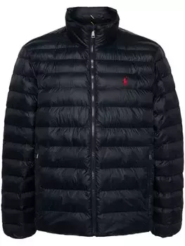 Polo Ralph Lauren пуховик с вышивкой Polo Pony, синий