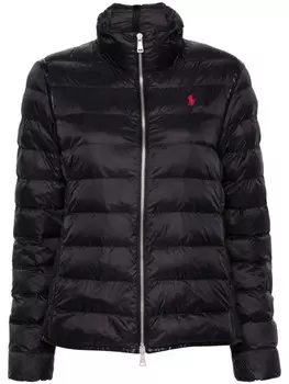 Polo Ralph Lauren пуховик с вышивкой Polo Pony, черный