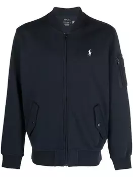 Polo Ralph Lauren пуловер на молнии с длинными рукавами, синий