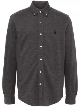 Polo Ralph Lauren рубашка из ткани пике, серый