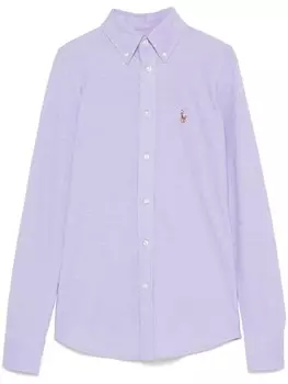 Polo Ralph Lauren рубашка из ткани пике, фиолетовый