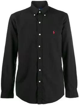 Polo Ralph Lauren рубашка кроя слим, черный