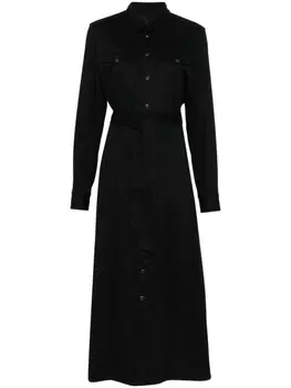 Polo Ralph Lauren рубашка миди платье, черный