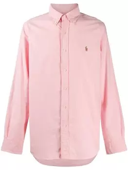 Polo Ralph Lauren рубашка на пуговицах с вышитым логотипом, розовый