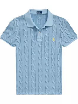 Polo Ralph Lauren рубашка поло фактурной вязки, синий