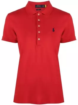 Polo Ralph Lauren рубашка поло Julie с вышитым логотипом, красный