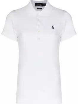 Polo Ralph Lauren рубашка поло Julie с вышитым логотипом, белый