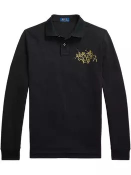 Polo Ralph Lauren рубашка поло Lunar New Year Triple-Pony, черный