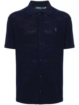 Polo Ralph Lauren рубашка поло на пуговицах, синий