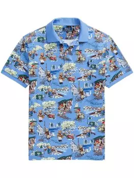 Polo Ralph Lauren рубашка поло Polo Bear Paris, синий
