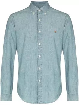 Polo Ralph Lauren рубашка Polo Pony из ткани шамбре, синий