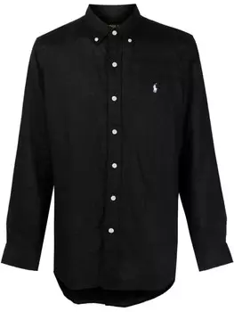 Polo Ralph Lauren рубашка Polo Pony на пуговицах, черный