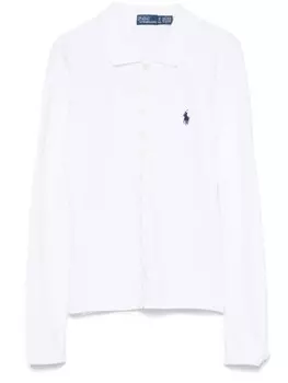 Polo Ralph Lauren рубашка поло с длинными рукавами, белый