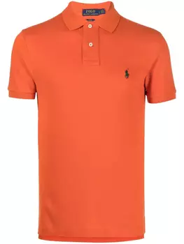 Polo Ralph Lauren рубашка поло с короткими рукавами и логотипом, оранжевый