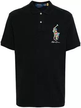 Polo Ralph Lauren рубашка поло с логотипом Polo Pony, черный