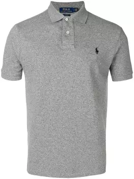 Polo Ralph Lauren рубашка-поло с логотипом, серый