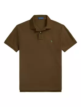 Polo Ralph Lauren рубашка поло с логотипом Polo Pony, коричневый