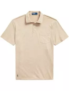 Polo Ralph Lauren рубашка поло с нагрудным карманом, нейтральный цвет