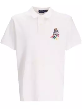 Polo Ralph Lauren рубашка поло с принтом Polo Bear, белый