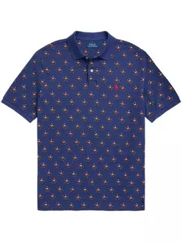 Polo Ralph Lauren рубашка поло с принтом Polo Pony, синий