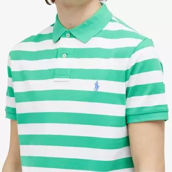 Polo Ralph Lauren Рубашка поло с яркими полосками, зеленый