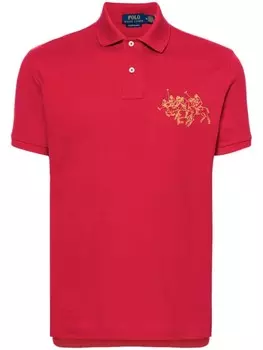 Polo Ralph Lauren рубашка поло с вышитым логотипом, красный