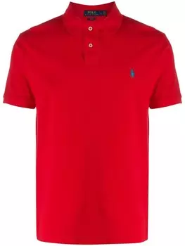 Polo Ralph Lauren рубашка-поло с вышитым логотипом, красный