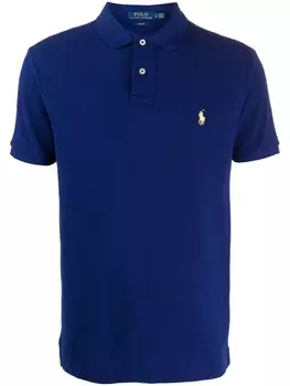 Polo Ralph Lauren рубашка-поло с вышитым логотипом, синий