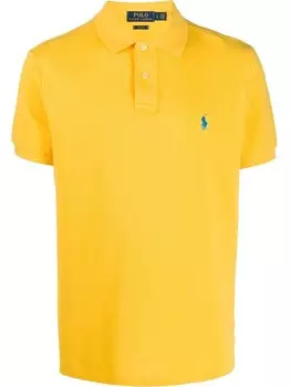Polo Ralph Lauren рубашка поло с вышитым логотипом, желтый