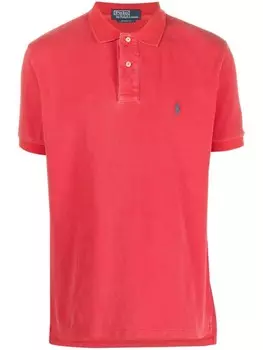 Polo Ralph Lauren рубашка поло с вышитым логотипом, красный