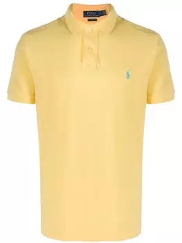 Polo Ralph Lauren рубашка-поло с вышитым логотипом, желтый