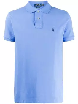 Polo Ralph Lauren рубашка-поло с вышитым логотипом, синий