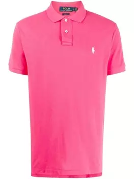 Polo Ralph Lauren рубашка-поло с вышитым логотипом, розовый