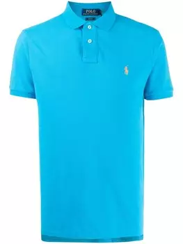 Polo Ralph Lauren рубашка-поло с вышитым логотипом, синий
