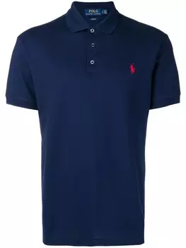 Polo Ralph Lauren рубашка поло с вышитым логотипом, синий