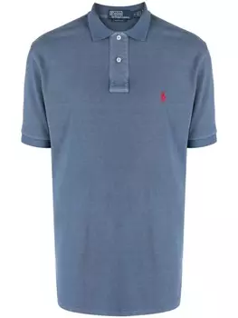 Polo Ralph Lauren рубашка поло с вышитым логотипом, синий