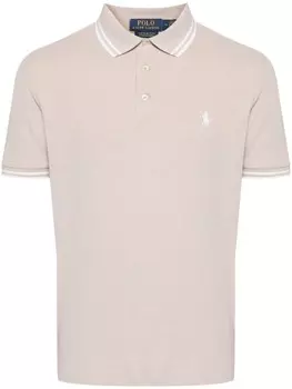 Polo Ralph Lauren рубашка поло с вышитым логотипом, серый