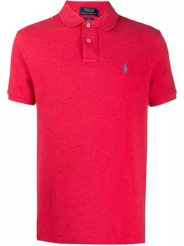 Polo Ralph Lauren рубашка-поло с вышитым логотипом, розовый