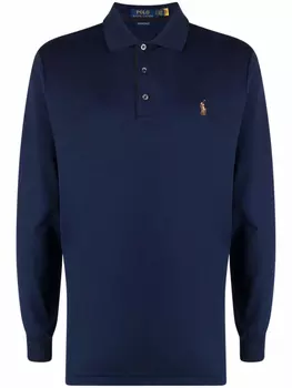 Polo Ralph Lauren рубашка поло с вышитым логотипом, синий