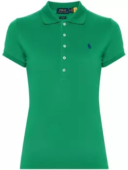 Polo Ralph Lauren рубашка поло с вышивкой Polo Pony, зеленый