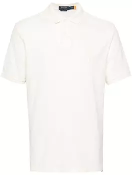 Polo Ralph Lauren рубашка поло с вышивкой Polo Pony, нейтральный цвет