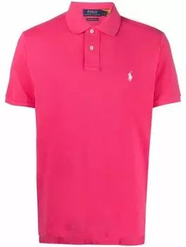 Polo Ralph Lauren рубашка поло с вышивкой, розовый