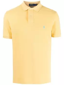 Polo Ralph Lauren рубашка поло с вышивкой, желтый