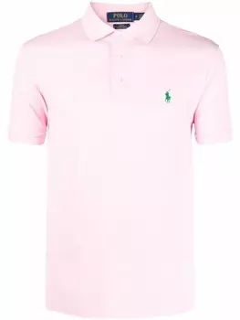 Polo Ralph Lauren рубашка поло с вышивкой Polo Pony, розовый