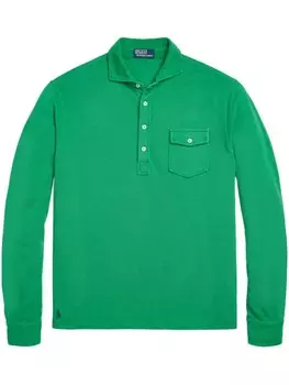 Polo Ralph Lauren рубашка поло с вышивкой Polo Pony, зеленый
