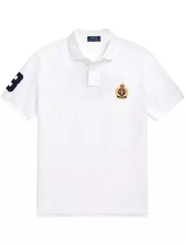 Polo Ralph Lauren рубашка поло с вышивкой Triple Pony, белый