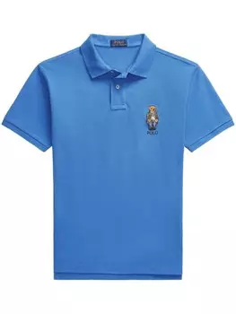 Polo Ralph Lauren рубашка поло с вышивкой Polo Bear, синий