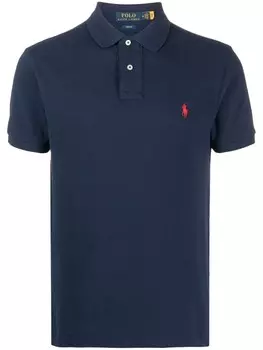 Polo Ralph Lauren рубашка поло с вышивкой Pony, синий