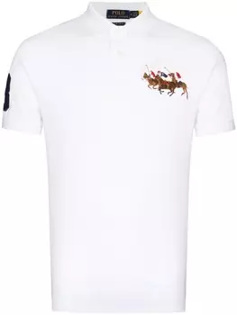 Polo Ralph Lauren рубашка поло с вышивкой, белый