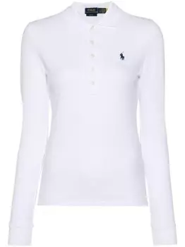 Polo Ralph Lauren рубашка поло с вышивкой Polo Pony, белый
